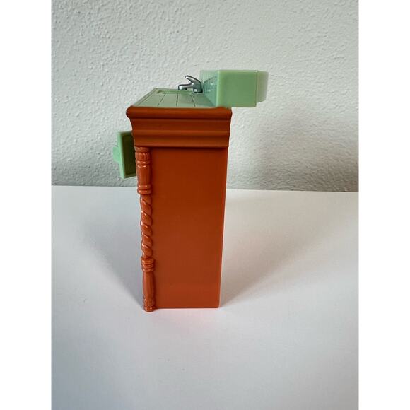 Fisher Price Loving Family Dollhouse Green Kitchen Counter Island Bar - Picture 3 of 7